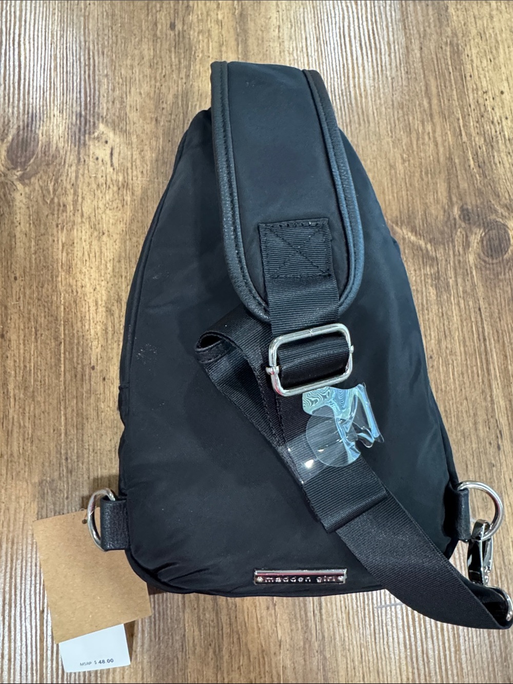 Madden Girl Black Sling Bag - Picture 5 of 6